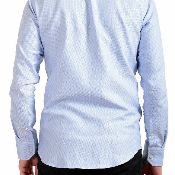 Hugo Boss Men's "Gordon" Regular Fit Geometric Print Long Sleeve Dress Shirt - Picture 3 of 9